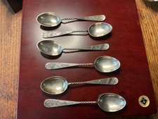 Set Birmingham hallmarked solid sterling  Silver tea  Spoons scrap silver  60g