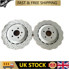 2pc Rear Drilled Wavy Brake