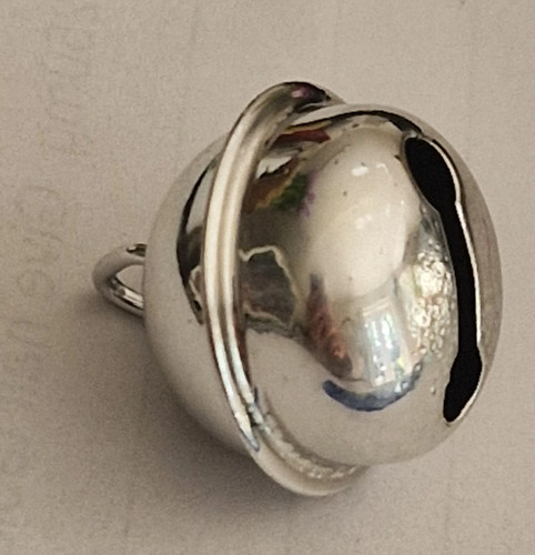 22mm metallic jingle bell - metallic,