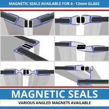 Magnetic Shower Seal Strips | Vertical Shower Door Screen Enclosure I