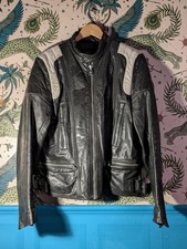 Diesel L Stone Cow Leather Black Biker Jacket XL Large Alternative Rock Coat 