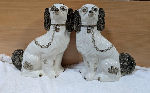 Pair staffordshire spaniels - of,