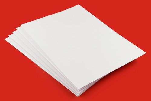 White self adhesive - a4,