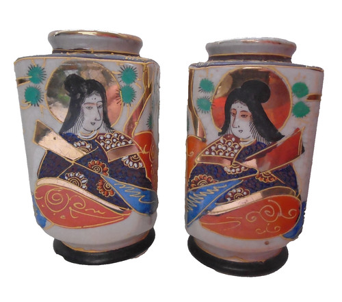 Pair japanese satsuma - pair,