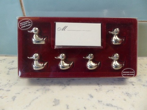 Vintage silver plated duck - silver,