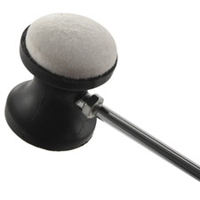 Dual Sided Bass Drum Pedal Beater - Felt and Plastic - Black - Kick Drum Beater