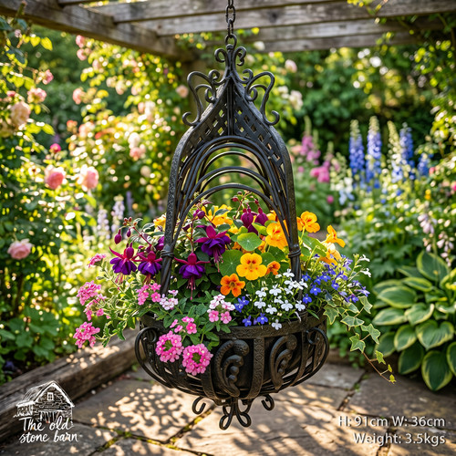 Hanging basket flower planter - hanging,