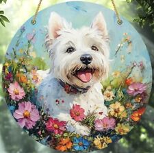 West Highland WESTIE Terrier Dog LARGE Suncatcher Mothers Day Birthday Present