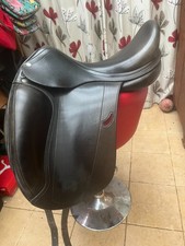 Equipe 17" Medium Emporio Monoflap Dressage Saddle Black