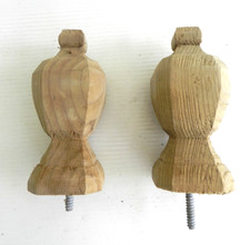 Octagon Finial Deck Porch Rail Fence Pressure Treated Wood 2.75" X 6.75" - 2