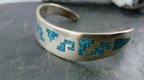 Bracelet bangle chip - chip, inlay