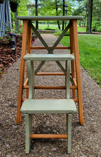 Vtg Rustic Country Wood Fold