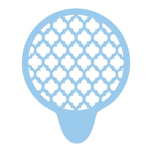 Quatrefoil coffee stencil - quatrefoil, –