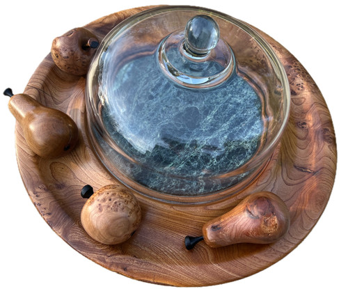 Large revolving walnut wood - , &