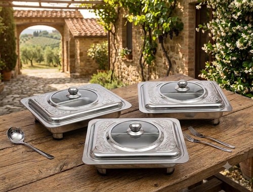 3pc stainless steel chafing - 3pc,