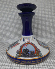 Pussers Rum 1Ltr Ships Decanter Large Fine Porcelain Bell Hand Cast & Decorated
