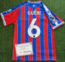 Marc Guehi Signed 25/26 Crystal Palace Home Shirt with EXACT VIDEO PROOF & COA