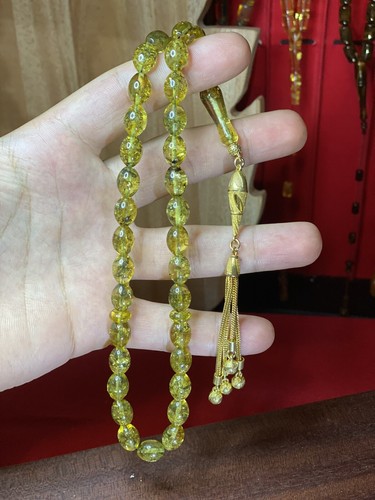 Amber beads rosary original - rosary,