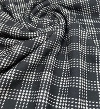 2 Metres Black Check Liverpool