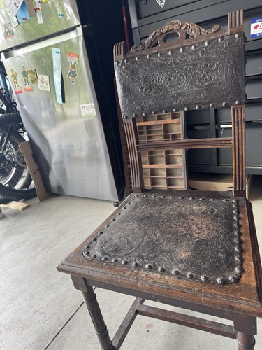 1880 embossed leather - 1880’s,