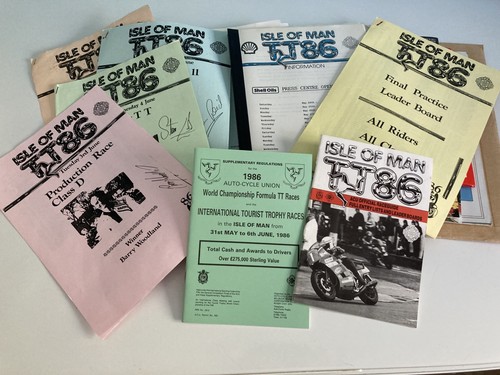 T 1986 motorcycle - i.o.m, t.t