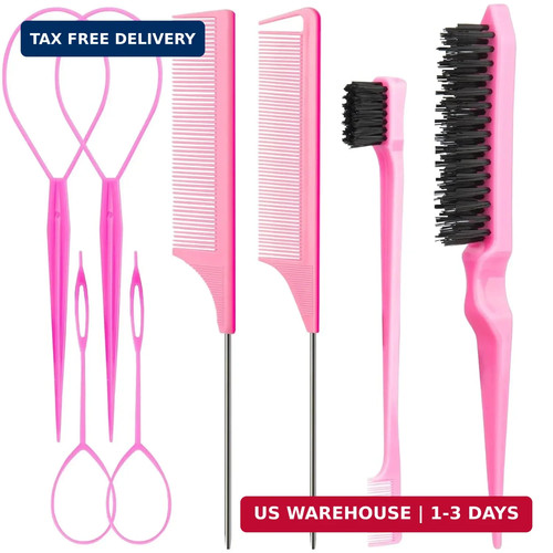 8pcs hair styling combs set - styling,