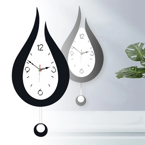 Silent waterdrop wall clock - wall,