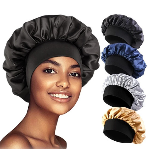 Women satin bonnet wide - bonnet,