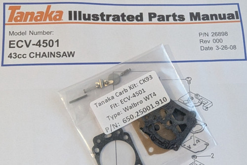 Tanaka ecv 4501 chainsaw - tanaka,
