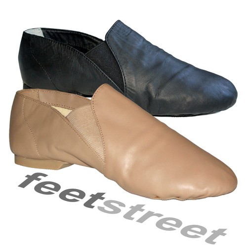 Black leather slip on - black,, slip-on