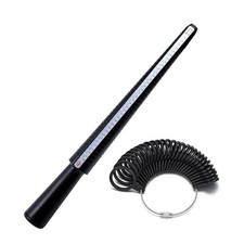Ring Measurement Tools Sizing Gauges Belt Mandrel Stick Sizer Set Kit UK