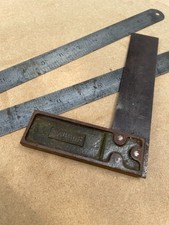 RABONE All Steel Set Square 6" and 2 Rulers 12"