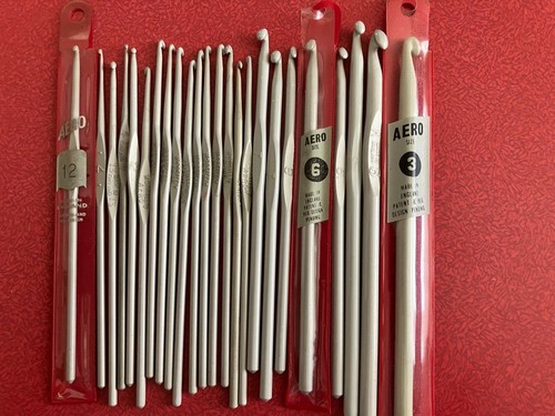 Vintage aero crochet hooks - vintage,