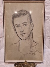 DeCamp – Portrait Drawing – New York World’s Fair 1965 – Original Charcoal...