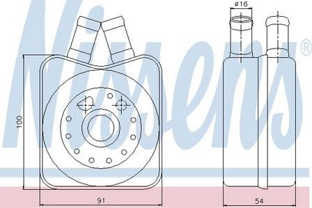 Nissens engine oil - engine, cooler