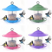 Hanging Bird Feeder Nut Seed Large Feeding Station Wild Birds Seed Dispenser