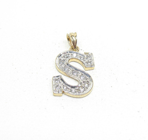 9ct gold initial - 9ct, letter