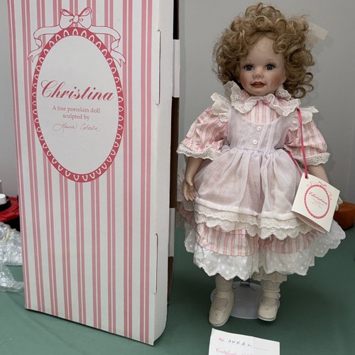 Porcelain doll christina - doll,,