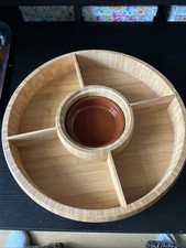 Wooden Lazy Susan 34cm 4parts