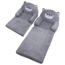 ‹Kids Sofa Cartoon Gray Dog