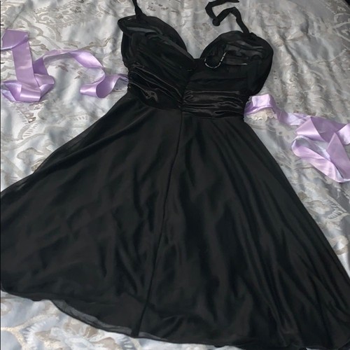 Black mid length bridesmaides