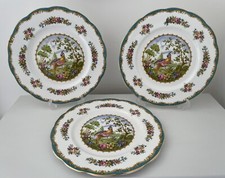 Royal Albert Chelsea Bird 3x 23.5cm Lunch Plates Excellent Rare Beautiful