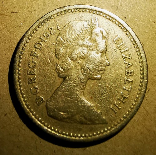 British one pound - coin, from