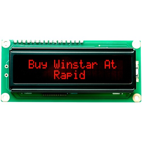 Winstar 16x2 lcd red - winstar,