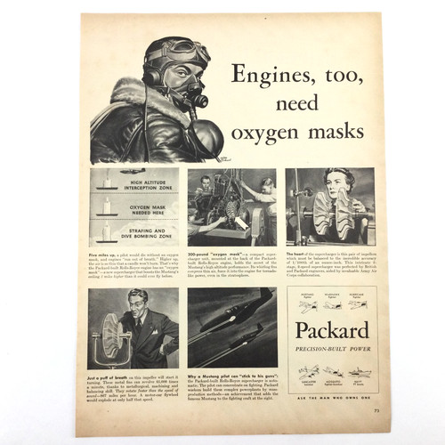 1943 packard engine vintage - packard,