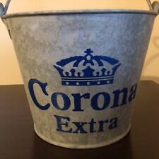 Corona Extra Galvanised Metal Beer/Ice Bucket