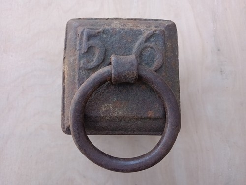 Cast iron 56lb weight - cast, with