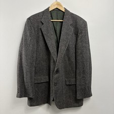 BARRINGTON Tweed Jacket Mens Size UK 44 Grey Pure Wool Sports Blazer Country