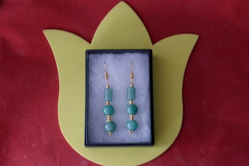Beautiful gold plated earrings - plated,