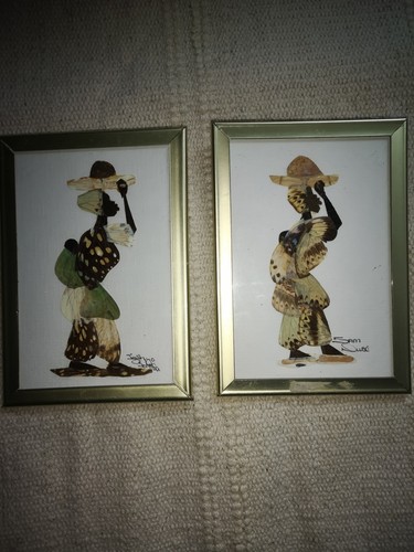 Vintage pair butterfly wing - of,